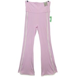 FOREVER 21 Leggings Womens Medium Pink High Rise Flare Yoga Athletic Pants NEW